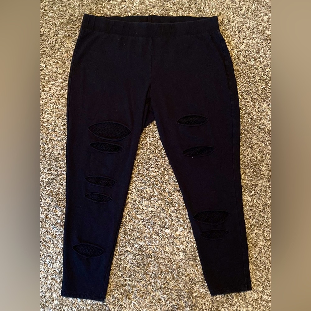 Torrid Plus Size Women’s Fishnet Leggings Black- Size: 3